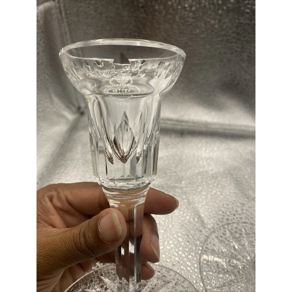 Vintage Waterford clear‎ crystal Candlesticks 5 5/8